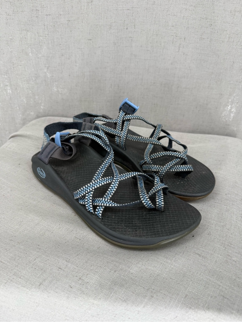 Chaco Women's Classic ZX2 Toe Loop Strap  Blue Sandal Size 10